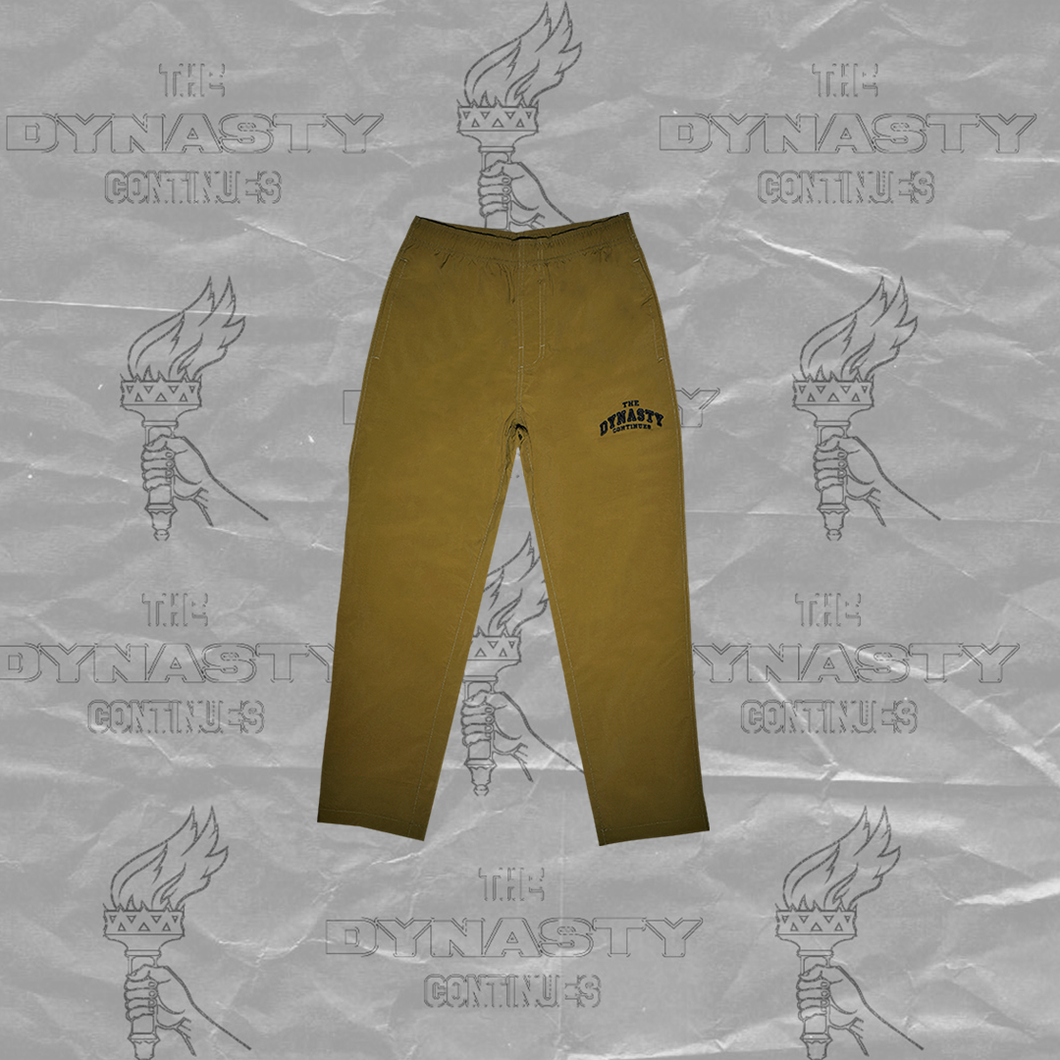 Olive Nylon Pants