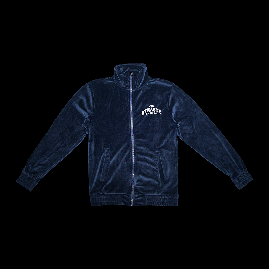 トップス KIJUN Velour Track Jacket Navy INC Men's Regular-Fit Taped Full-Zip Velour Track Jacket