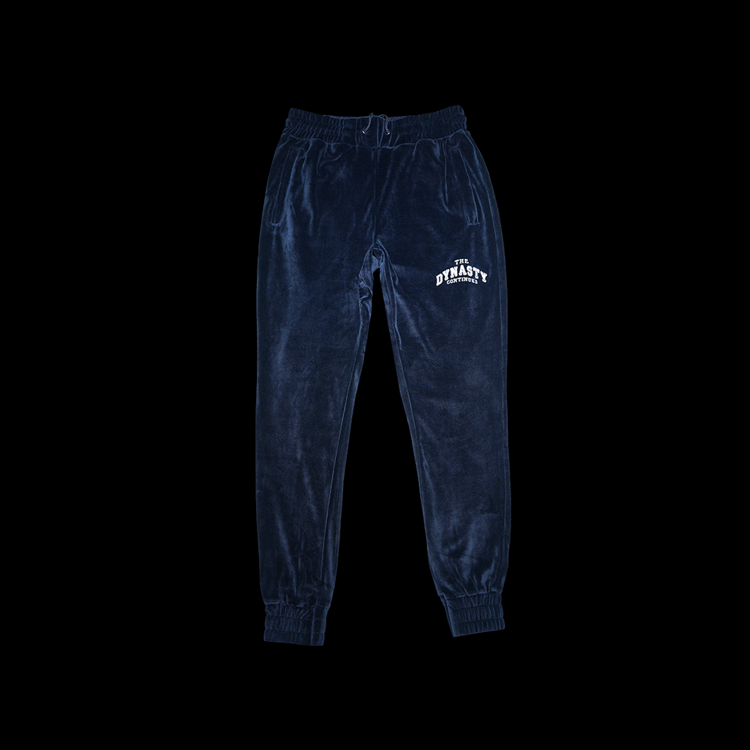 ◇EXPIRED GIRL◇ Signature Velvet Trackpants NAVY SPORTY & RICH Script Velour Track Pants – VIBE TWLV